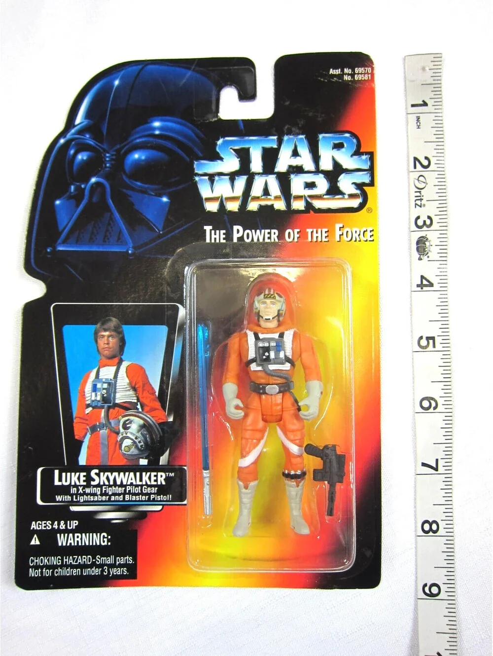 Star Wars Power of Force Luke Skywalker X-Wing, Leia Ewok, Emperors Royal Guard